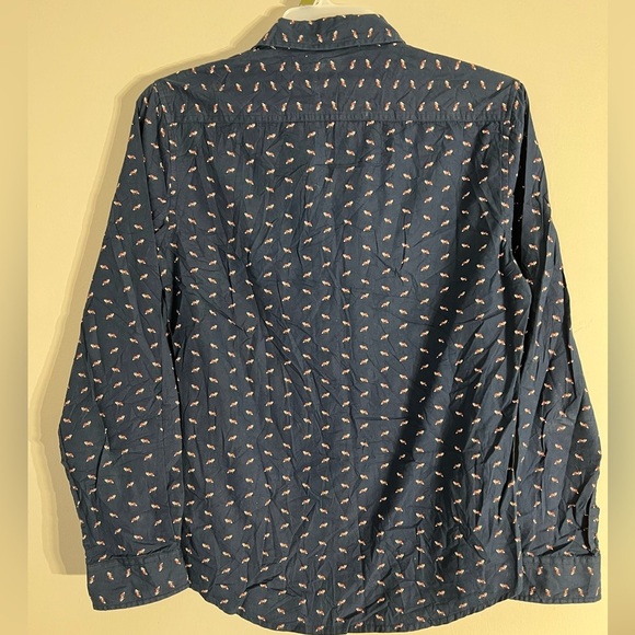 Demin & Flower Men’s bottom up shirt size M - Picture 3 of 5